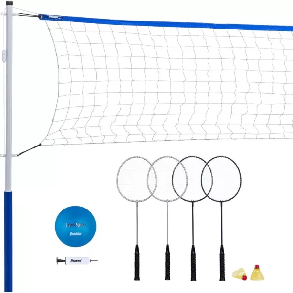 Franklin Sports Volleyball and Badminton SetRecreational BadmintonVolleyball Set