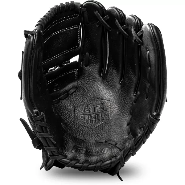 Franklin Sports Baseball Fielding Glove  Mens Adult and Youth Baseball Glove  CTZ5000 Cowhide Infield and Outfield Baseball GlovesBlack Chrome
