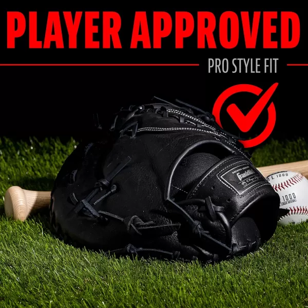Franklin Sports Baseball Fielding Glove  Mens Adult and Youth Baseball Glove  CTZ5000 Cowhide Infield and Outfield Baseball GlovesBlack Chrome