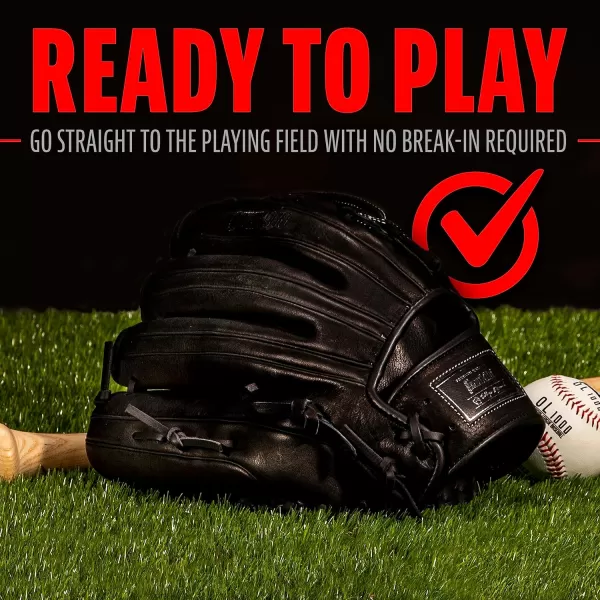 Franklin Sports Baseball Fielding Glove  Mens Adult and Youth Baseball Glove  CTZ5000 Cowhide Infield and Outfield Baseball GlovesBlack Chrome