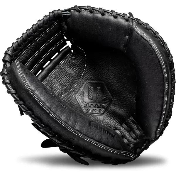Franklin Sports Baseball Fielding Glove  Mens Adult and Youth Baseball Glove  CTZ5000 Cowhide Infield and Outfield Baseball GlovesBlack Chrome