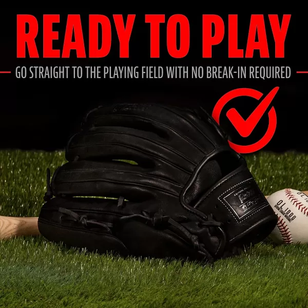 Franklin Sports Baseball Fielding Glove  Mens Adult and Youth Baseball Glove  CTZ5000 Cowhide Infield and Outfield Baseball GlovesBlack Chrome