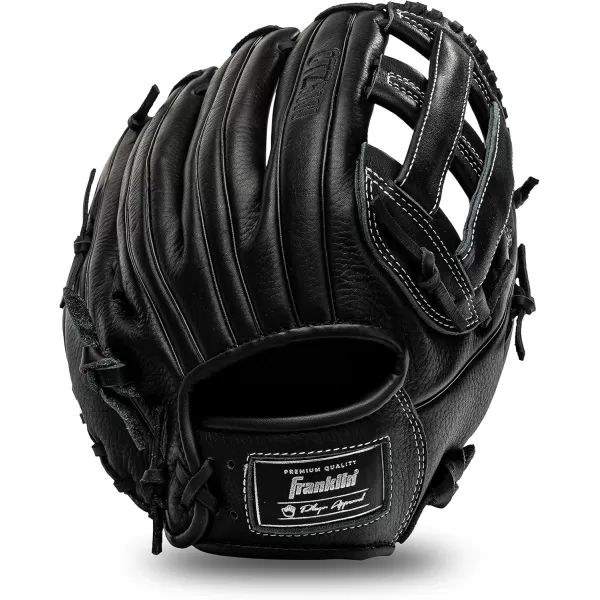 Franklin Sports Baseball Fielding Glove  Mens Adult and Youth Baseball Glove  CTZ5000 Cowhide Infield and Outfield Baseball GlovesBlack Chrome