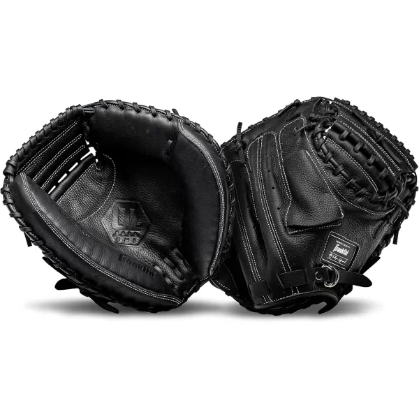 Franklin Sports Baseball Fielding Glove  Mens Adult and Youth Baseball Glove  CTZ5000 Cowhide Infield and Outfield Baseball GlovesBlack Chrome