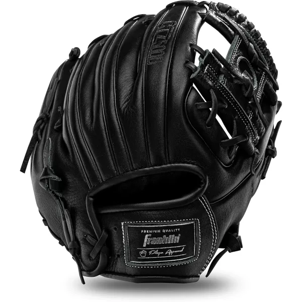 Franklin Sports Baseball Fielding Glove  Mens Adult and Youth Baseball Glove  CTZ5000 Cowhide Infield and Outfield Baseball GlovesBlack Chrome