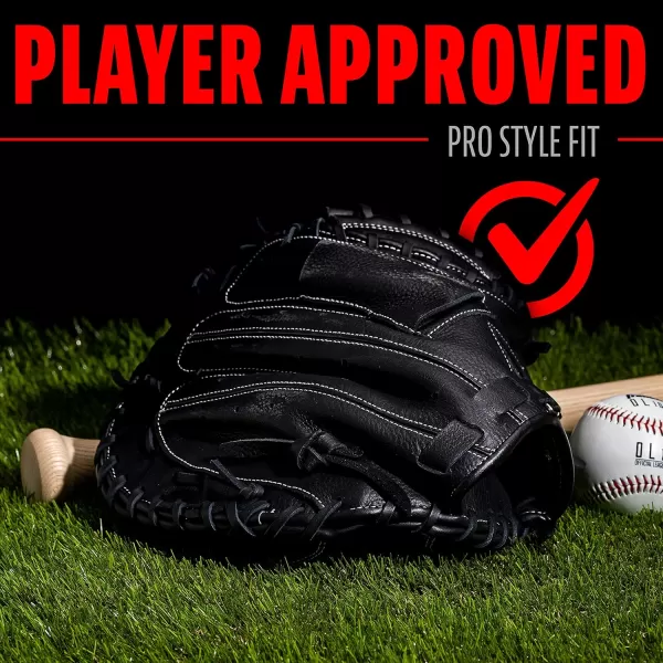 Franklin Sports Baseball Fielding Glove  Mens Adult and Youth Baseball Glove  CTZ5000 Cowhide Infield and Outfield Baseball GlovesBlack Chrome