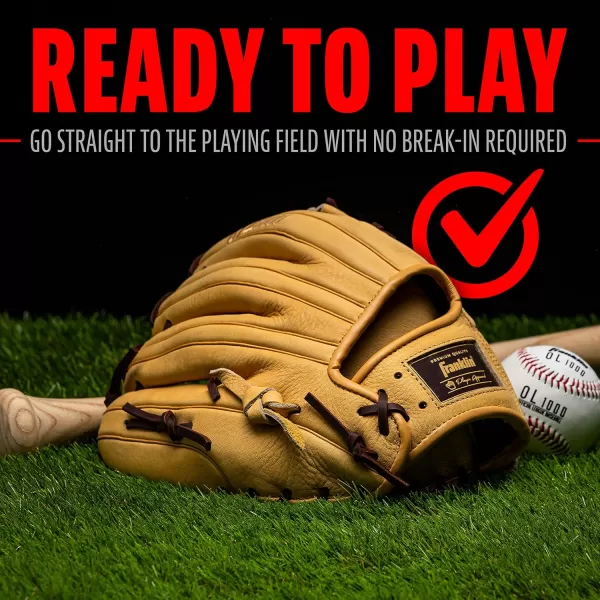Franklin Sports Baseball Fielding Glove  Mens Adult and Youth Baseball Glove  CTZ5000 Cowhide Infield and Outfield Baseball GlovesCamelBrown