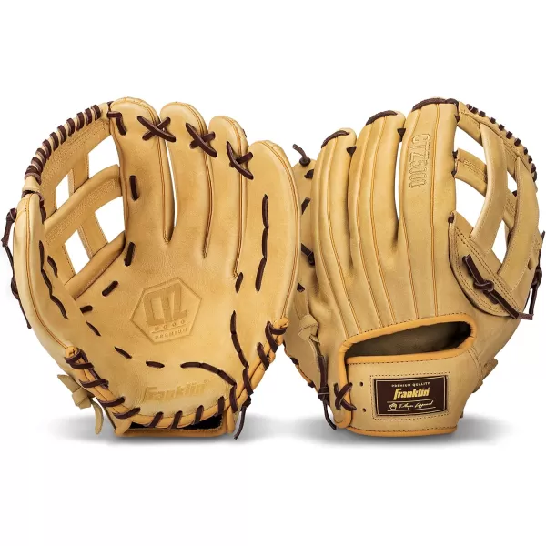 Franklin Sports Baseball Fielding Glove  Mens Adult and Youth Baseball Glove  CTZ5000 Cowhide Infield and Outfield Baseball GlovesCamelBrown