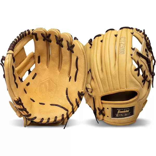 Franklin Sports Baseball Fielding Glove  Mens Adult and Youth Baseball Glove  CTZ5000 Cowhide Infield and Outfield Baseball GlovesCamelBrown