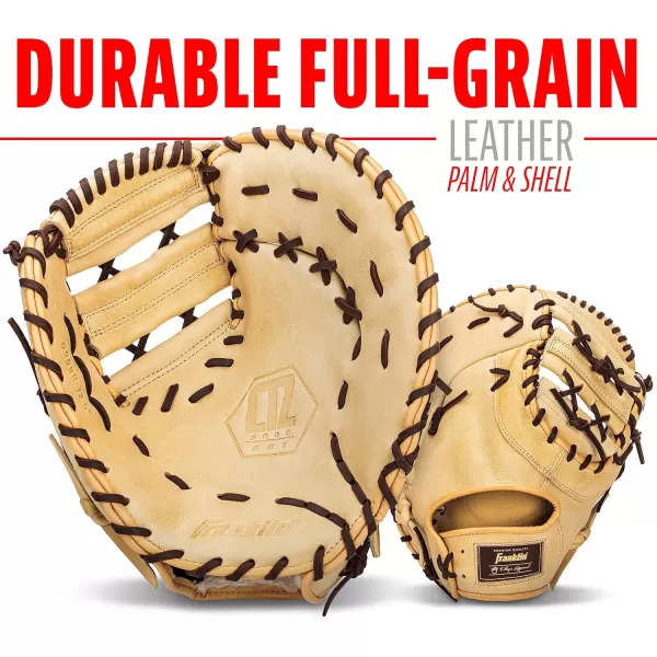Franklin Sports Baseball Fielding Glove  Mens Adult and Youth Baseball Glove  CTZ5000 Cowhide Infield and Outfield Baseball GlovesCamelBrown