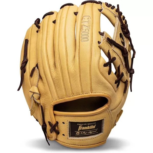Franklin Sports Baseball Fielding Glove  Mens Adult and Youth Baseball Glove  CTZ5000 Cowhide Infield and Outfield Baseball GlovesCamelBrown