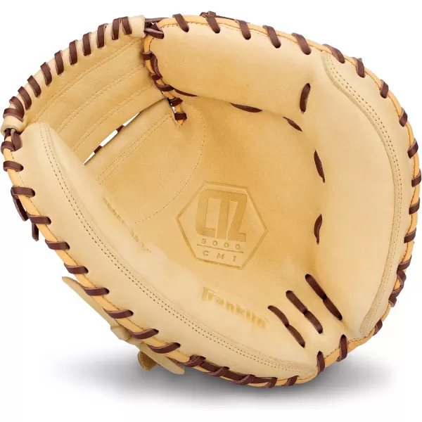 Franklin Sports Baseball Fielding Glove  Mens Adult and Youth Baseball Glove  CTZ5000 Cowhide Infield and Outfield Baseball GlovesCamelBrown