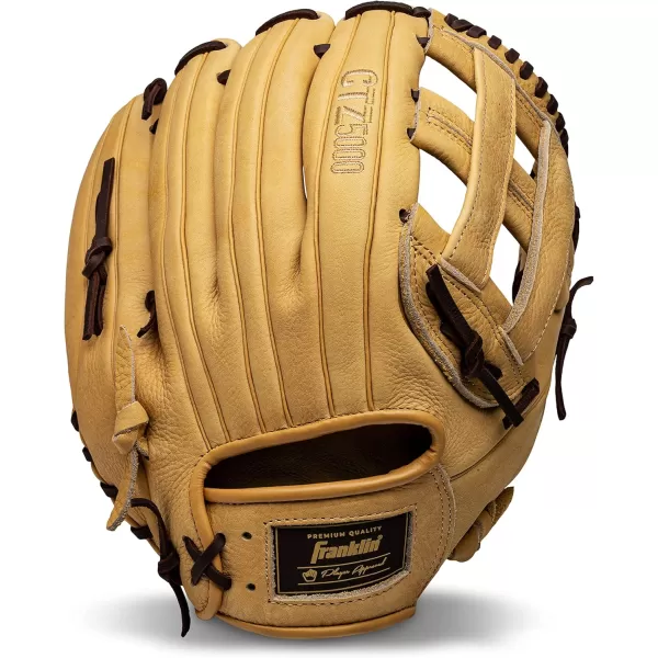 Franklin Sports Baseball Fielding Glove  Mens Adult and Youth Baseball Glove  CTZ5000 Cowhide Infield and Outfield Baseball GlovesCamelBrown