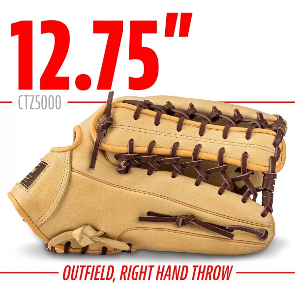 Franklin Sports Baseball Fielding Glove  Mens Adult and Youth Baseball Glove  CTZ5000 Cowhide Infield and Outfield Baseball GlovesCamelBrown