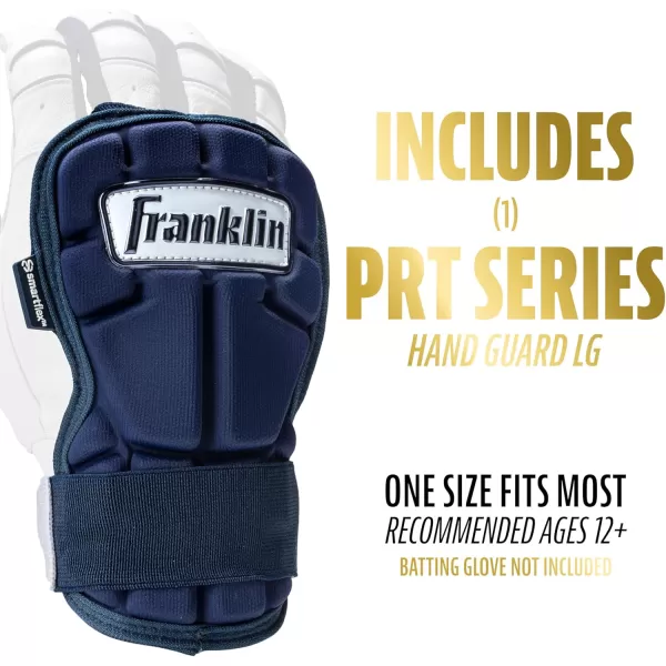 Franklin Sports Baseball Hand  Wrist Guard  PRT LG Series Adult Hand  Wrist Protector for Batting  Protective Hand Wrist Shield  Right  Left Hand Hitters  One Size  AdultNavy