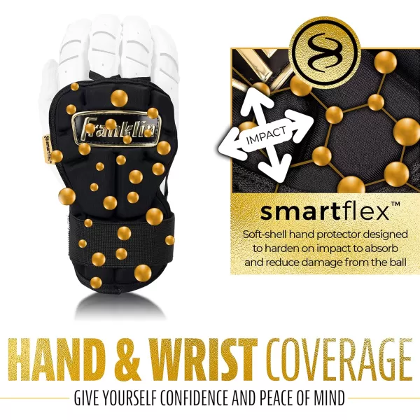 Franklin Sports Baseball Hand  Wrist Guard  PRT LG Series Adult Hand  Wrist Protector for Batting  Protective Hand Wrist Shield  Right  Left Hand Hitters  One Size  AdultBlack