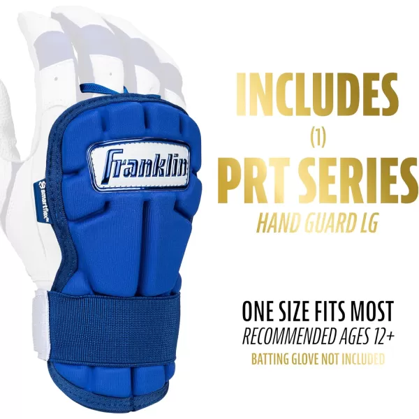 Franklin Sports Baseball Hand  Wrist Guard  PRT LG Series Adult Hand  Wrist Protector for Batting  Protective Hand Wrist Shield  Right  Left Hand Hitters  One Size  AdultRoyal