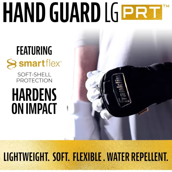 Franklin Sports Baseball Hand  Wrist Guard  PRT LG Series Adult Hand  Wrist Protector for Batting  Protective Hand Wrist Shield  Right  Left Hand Hitters  One Size  AdultCamoGold