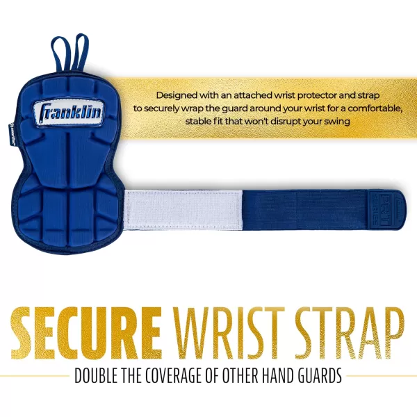 Franklin Sports Baseball Hand  Wrist Guard  PRT LG Series Adult Hand  Wrist Protector for Batting  Protective Hand Wrist Shield  Right  Left Hand Hitters  One Size  AdultRoyal