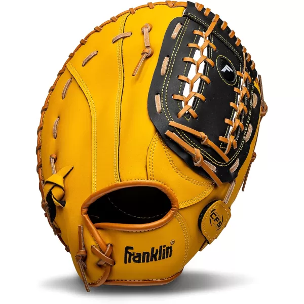 Franklin Sports Baseball  Softball Gloves  Field Master Adult  Youth Baseball  Softball Gloves  Right Hand  Left Hand Gloves  Infield  Outfield Mitts  Multiple Sizes  ColorsTan