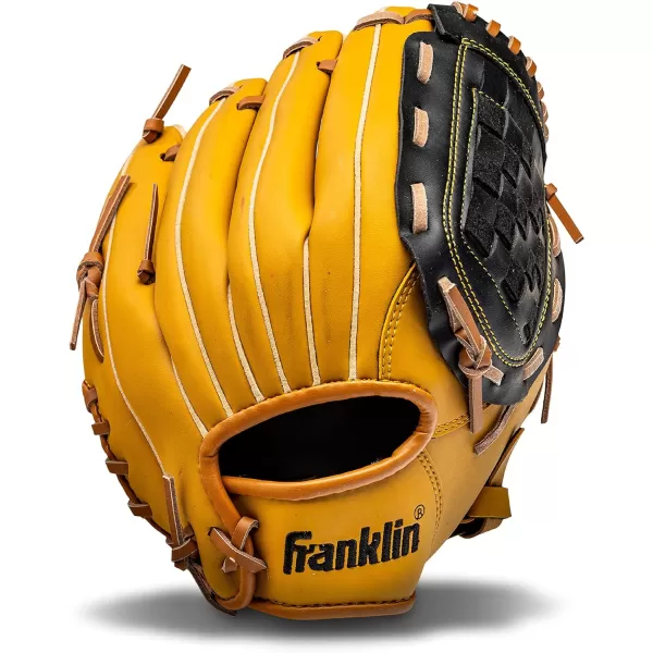 Franklin Sports Baseball  Softball Gloves  Field Master Adult  Youth Baseball  Softball Gloves  Right Hand  Left Hand Gloves  Infield  Outfield Mitts  Multiple Sizes  ColorsTan