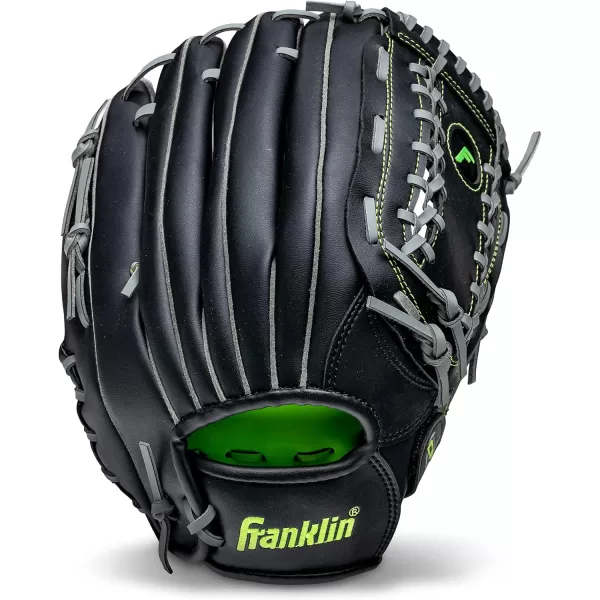 Franklin Sports Baseball  Softball Gloves  Field Master Adult  Youth Baseball  Softball Gloves  Right Hand  Left Hand Gloves  Infield  Outfield Mitts  Multiple Sizes  ColorsBlack