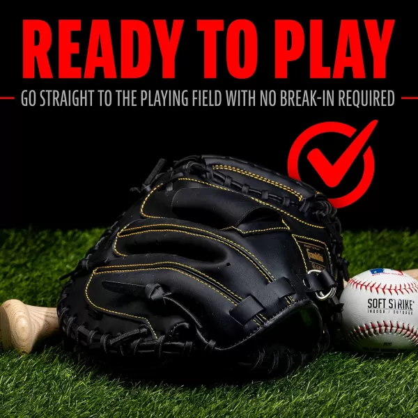 Franklin Sports Baseball  Softball Gloves  Field Master Adult  Youth Baseball  Softball Gloves  Right Hand  Left Hand Gloves  Infield  Outfield Mitts  Multiple Sizes  ColorsBlackGold