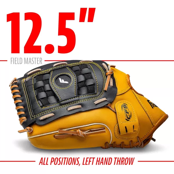 Franklin Sports Baseball  Softball Gloves  Field Master Adult  Youth Baseball  Softball Gloves  Right Hand  Left Hand Gloves  Infield  Outfield Mitts  Multiple Sizes  ColorsTan