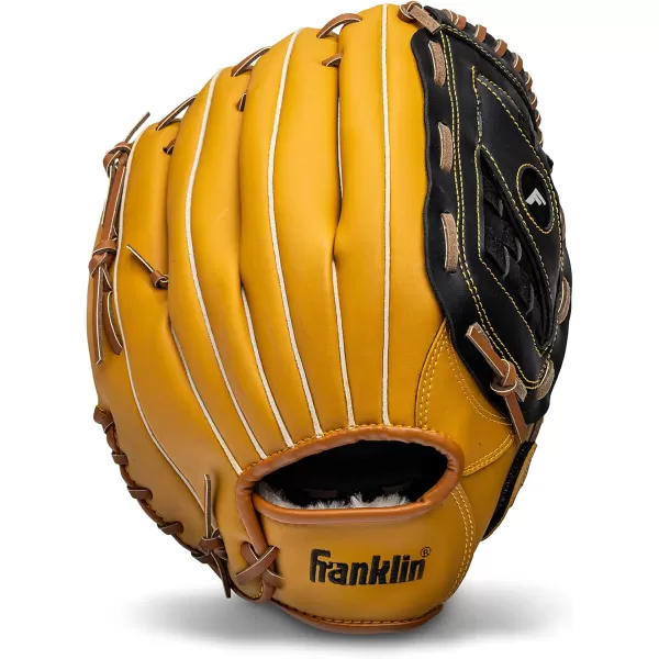 Franklin Sports Baseball  Softball Gloves  Field Master Adult  Youth Baseball  Softball Gloves  Right Hand  Left Hand Gloves  Infield  Outfield Mitts  Multiple Sizes  ColorsTan