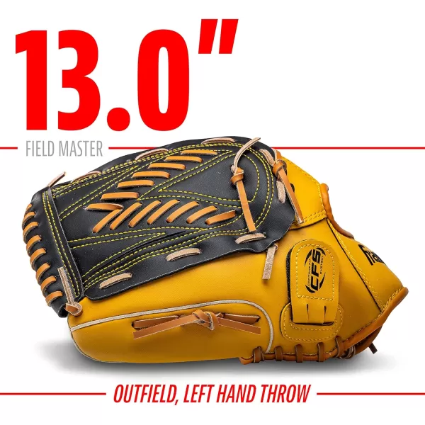 Franklin Sports Baseball  Softball Gloves  Field Master Adult  Youth Baseball  Softball Gloves  Right Hand  Left Hand Gloves  Infield  Outfield Mitts  Multiple Sizes  ColorsTan