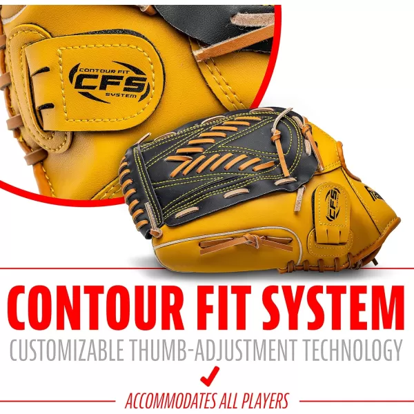 Franklin Sports Baseball  Softball Gloves  Field Master Adult  Youth Baseball  Softball Gloves  Right Hand  Left Hand Gloves  Infield  Outfield Mitts  Multiple Sizes  ColorsTan