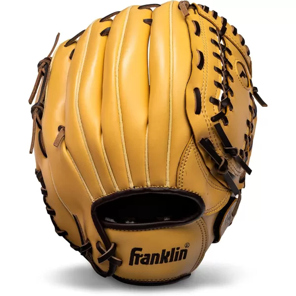 Franklin Sports Baseball  Softball Gloves  Field Master Adult  Youth Baseball  Softball Gloves  Right Hand  Left Hand Gloves  Infield  Outfield Mitts  Multiple Sizes  ColorsCamel