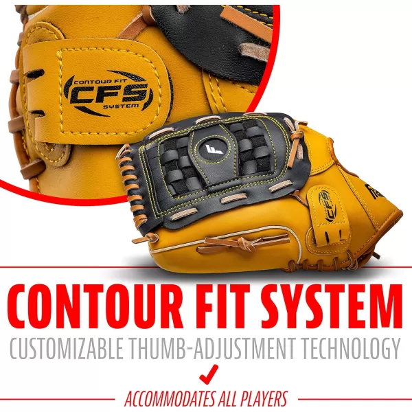 Franklin Sports Baseball  Softball Gloves  Field Master Adult  Youth Baseball  Softball Gloves  Right Hand  Left Hand Gloves  Infield  Outfield Mitts  Multiple Sizes  ColorsTan