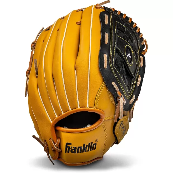 Franklin Sports Baseball  Softball Gloves  Field Master Adult  Youth Baseball  Softball Gloves  Right Hand  Left Hand Gloves  Infield  Outfield Mitts  Multiple Sizes  ColorsTan