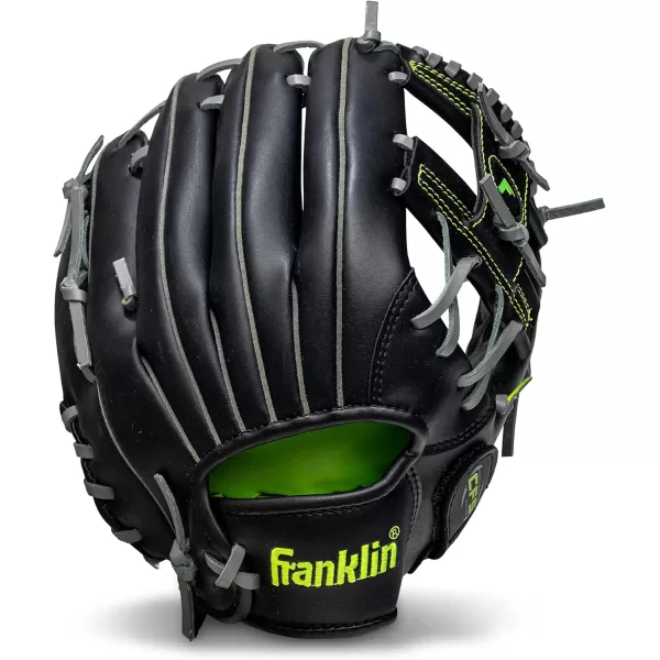 Franklin Sports Baseball  Softball Gloves  Field Master Adult  Youth Baseball  Softball Gloves  Right Hand  Left Hand Gloves  Infield  Outfield Mitts  Multiple Sizes  ColorsBlack