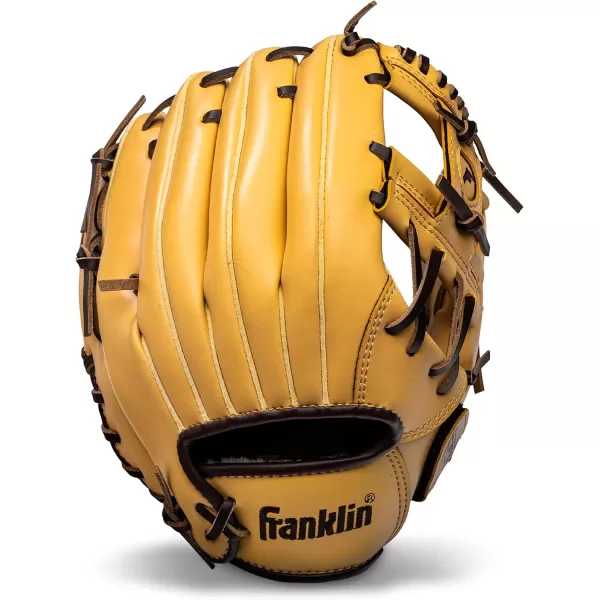 Franklin Sports Baseball  Softball Gloves  Field Master Adult  Youth Baseball  Softball Gloves  Right Hand  Left Hand Gloves  Infield  Outfield Mitts  Multiple Sizes  ColorsCamel