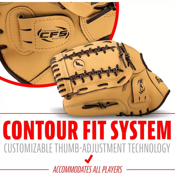 Franklin Sports Baseball  Softball Gloves  Field Master Adult  Youth Baseball  Softball Gloves  Right Hand  Left Hand Gloves  Infield  Outfield Mitts  Multiple Sizes  ColorsCamel