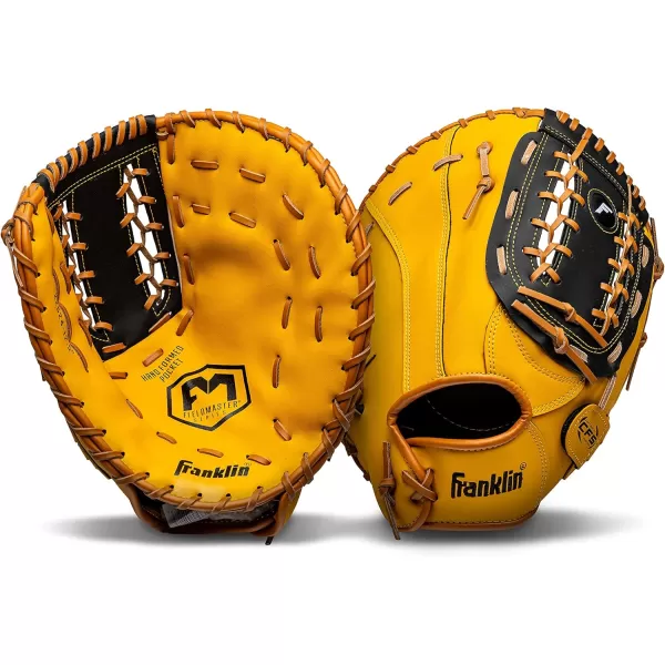 Franklin Sports Baseball  Softball Gloves  Field Master Adult  Youth Baseball  Softball Gloves  Right Hand  Left Hand Gloves  Infield  Outfield Mitts  Multiple Sizes  ColorsTan