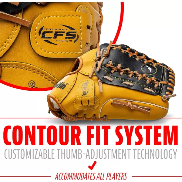 Franklin Sports Baseball  Softball Gloves  Field Master Adult  Youth Baseball  Softball Gloves  Right Hand  Left Hand Gloves  Infield  Outfield Mitts  Multiple Sizes  ColorsTan
