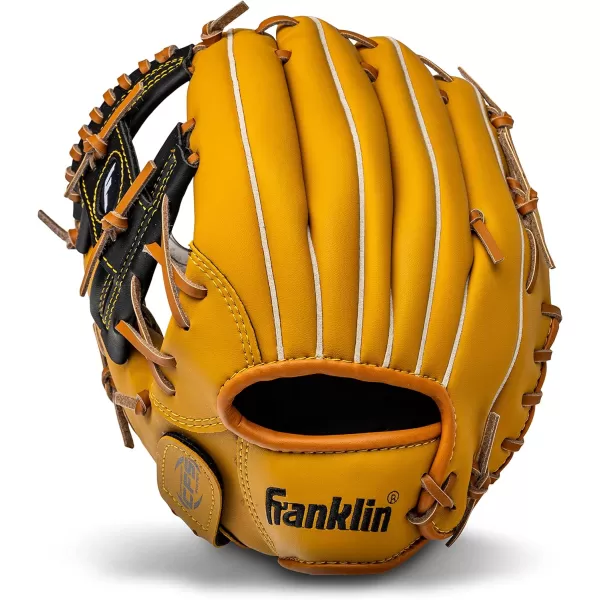 Franklin Sports Baseball  Softball Gloves  Field Master Adult  Youth Baseball  Softball Gloves  Right Hand  Left Hand Gloves  Infield  Outfield Mitts  Multiple Sizes  ColorsTan