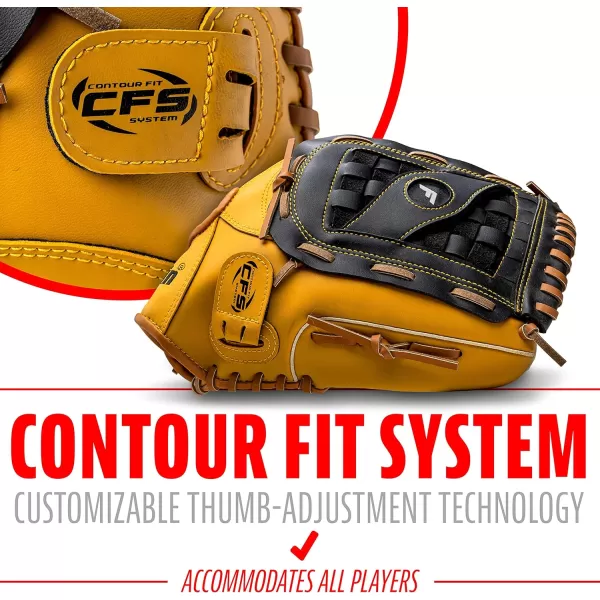 Franklin Sports Baseball  Softball Gloves  Field Master Adult  Youth Baseball  Softball Gloves  Right Hand  Left Hand Gloves  Infield  Outfield Mitts  Multiple Sizes  ColorsTan