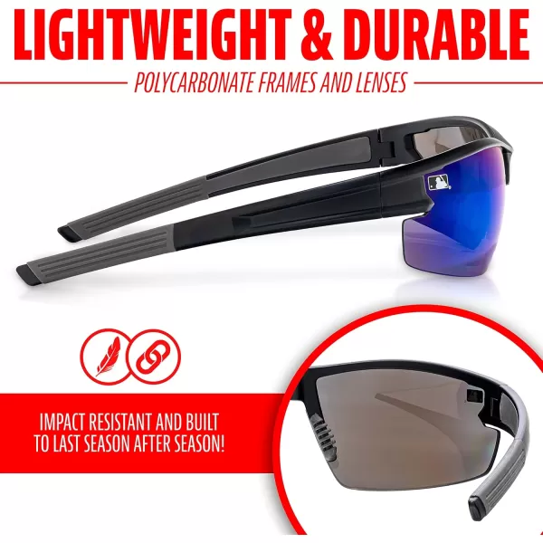 Franklin Sports Baseball  Softball Sunglasses  Mens  Womens Sports Sunglasses  Flip Up Shades  Non Flip GlassesBlack
