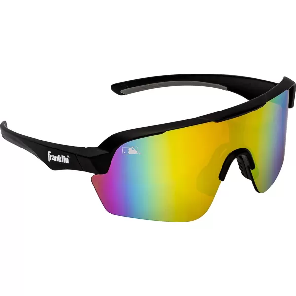 Franklin Sports Baseball  Softball Sunglasses  Mens  Womens Sports Sunglasses  Flip Up Shades  Non Flip GlassesBlackMulti