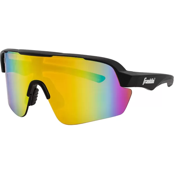 Franklin Sports Baseball  Softball Sunglasses  Mens  Womens Sports Sunglasses  Flip Up Shades  Non Flip GlassesBlackMulti