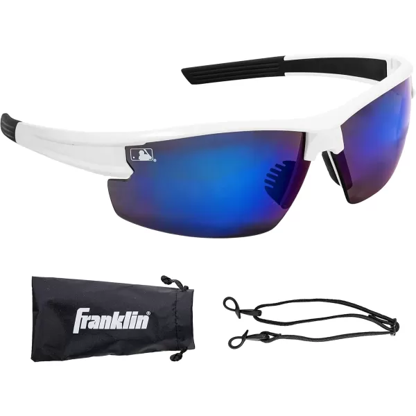 Franklin Sports Baseball  Softball Sunglasses  Mens  Womens Sports Sunglasses  Flip Up Shades  Non Flip GlassesWhite