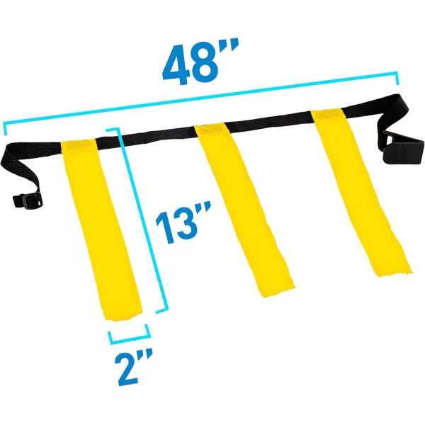 Franklin Sports Flag Football Set  10 Player Flag Football Belts for Adult  Youth  Equipment Cones  Field Marker Included  5 v 5 Set