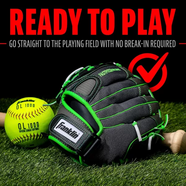 Franklin Sports Girls Softball Glove  Womens Windmill Fastpitch  Slowpitch Softball GloveLime