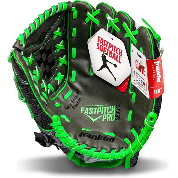 Franklin Sports Girls Softball Glove  Womens Windmill Fastpitch  Slowpitch Softball GloveLime