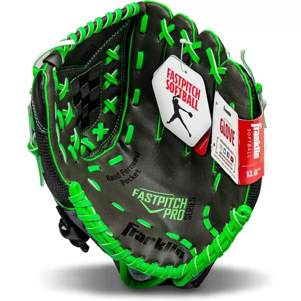 Franklin Sports Girls Softball Glove  Womens Windmill Fastpitch  Slowpitch Softball GloveLime