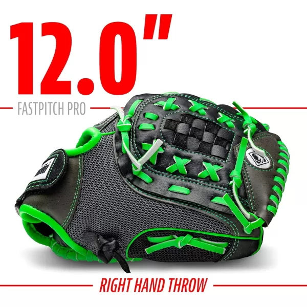 Franklin Sports Girls Softball Glove  Womens Windmill Fastpitch  Slowpitch Softball GloveLime